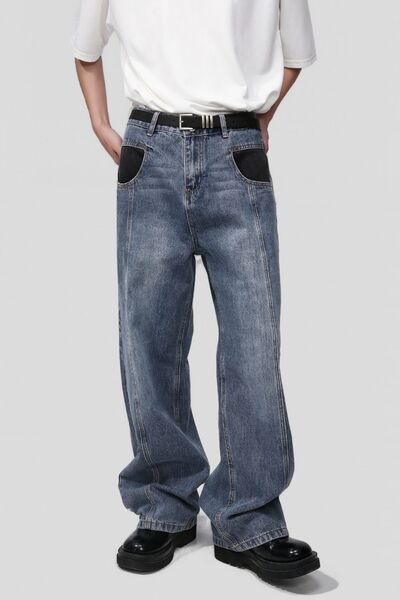 Mid Rise Waist Jeans with Pockets - Damned Threads